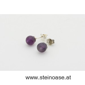 Ohrstecker Amethyst  Silber 6mm